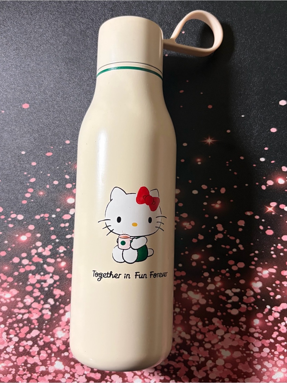 Starbucks x Hello Kitty 20oz Stainless Steel Bottle Cream NWT 2025